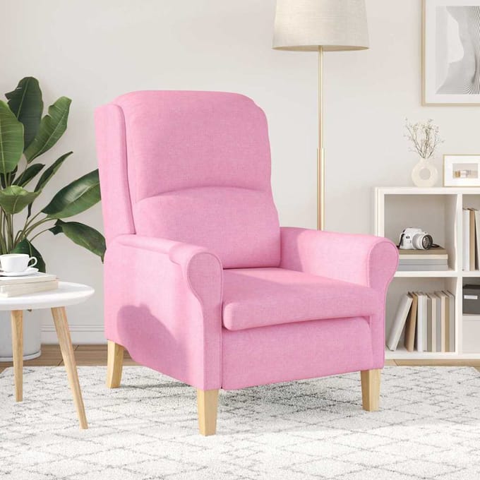 vidaXL - Fauteuil - Roze - Stof