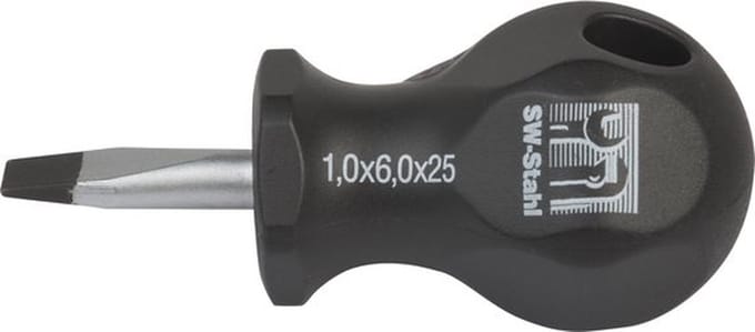 SW-Stahl 31608L schroevendraaiergleuf 6,0 x 25 mm