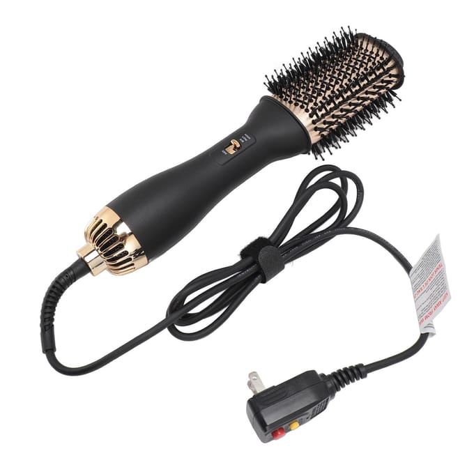 Haardroger en Styler Multifunctionele Stijltang Krulborstel US PLUG gray