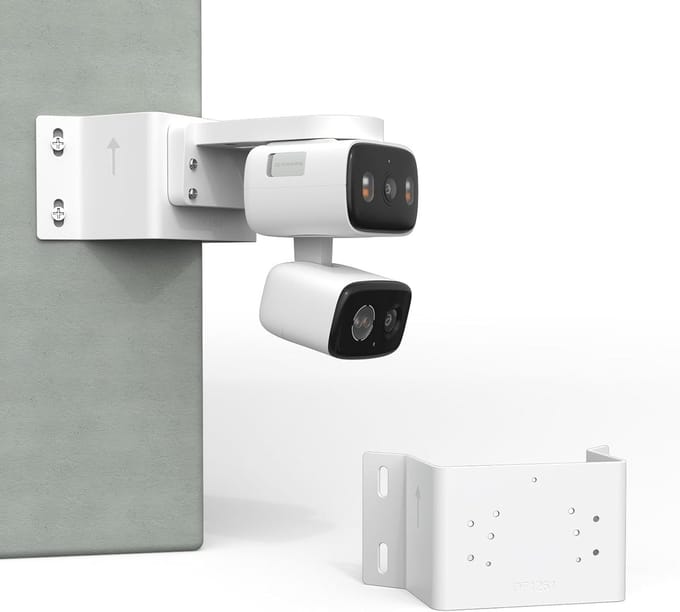 Camera Hoekbeugel - Bevestiging Beveiliging - Veilige Montage - 90 Graden Hoek - Wit