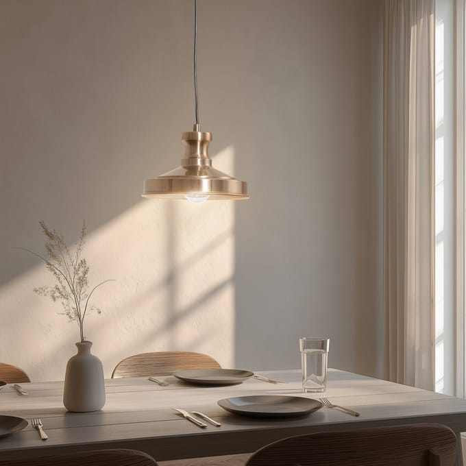 Opviq Hanglamp Berceste, goudkleurig, metaal, Ø 22 cm, E27