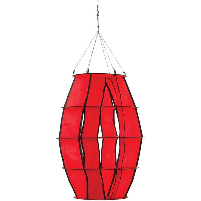 Invento Windgong Lampion 48 X 104 Cm Nylon Rood