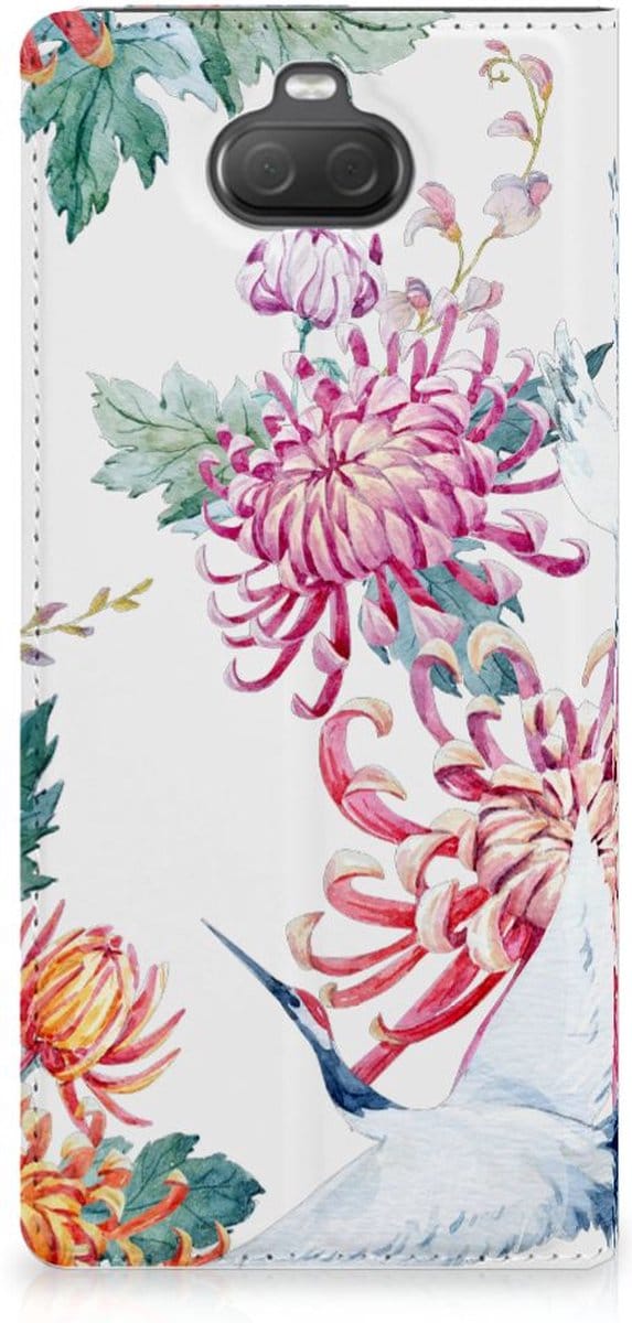 Sony Xperia 10 Plus Hoesje maken Bird Flowers