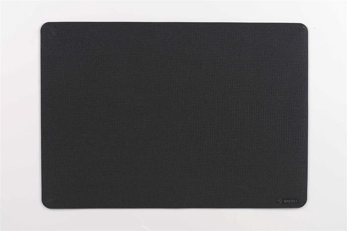 Rasteli - Placemat - polyester - zwart - B45 x L30 cm - 2 stuks