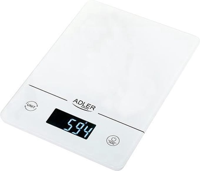 Adler AD3170 - Keukenweegschaal - tot 15 kg - wit