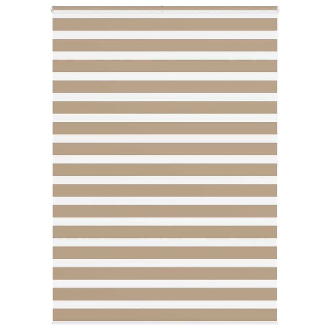 vidaXL - Zebra - Blind - 155x200 - cm - stofbreedte - 150,9 - cm - polyester - zandbruin