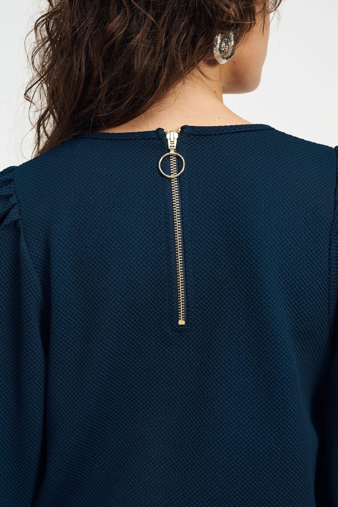 POM Amsterdam Top - Kae Eternal Blue Old Taglia: 34 | Maglie a manica lunga Outlet | Donna | Blu