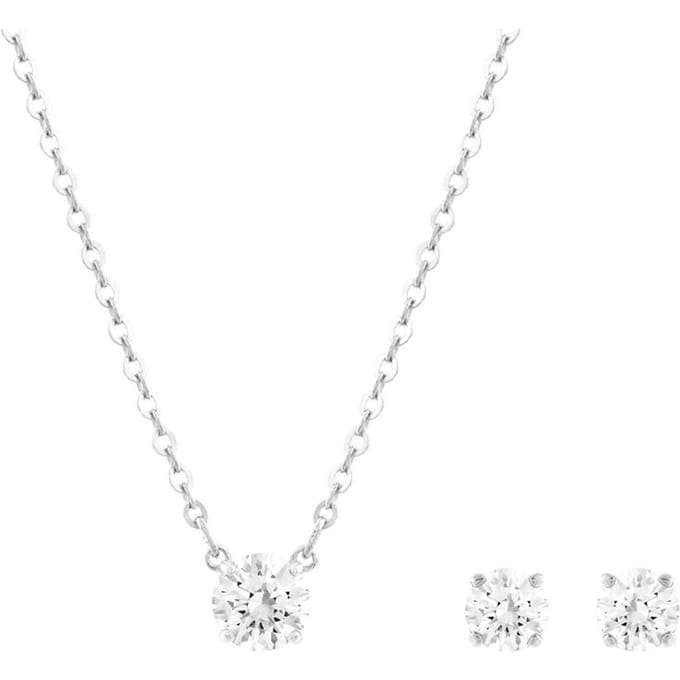 Swarovski Attract Ronde Ketting Damesketting Wit 5113468 Shopping Bag white