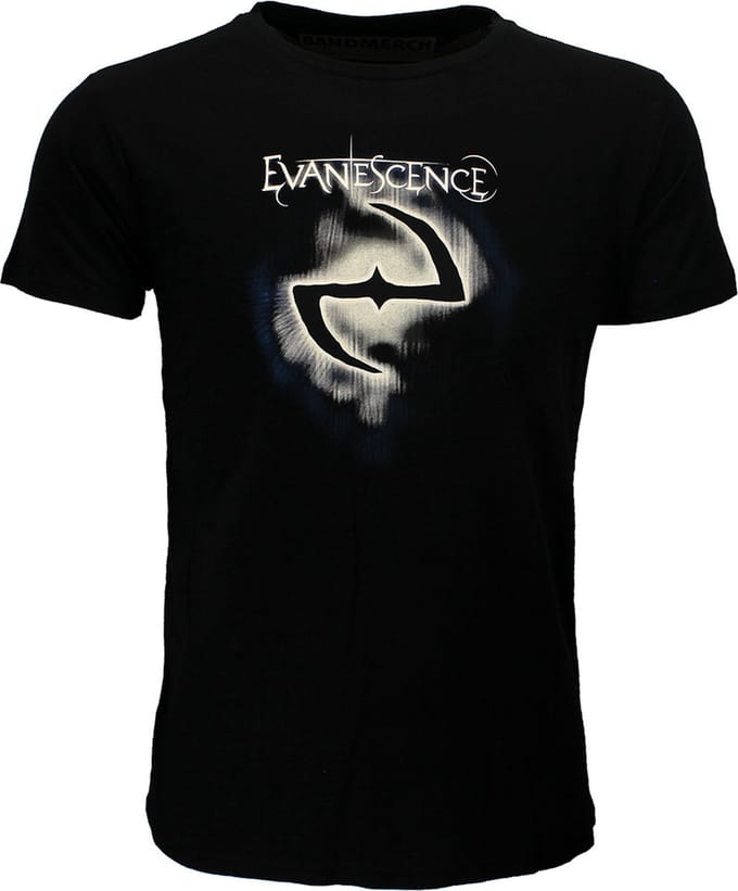 Evanescence Classic Logo T-Shirt - Officiële Merchandise - S