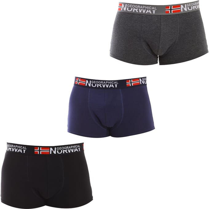 Pack-3 Boxers Geografisch Noorwegen man
