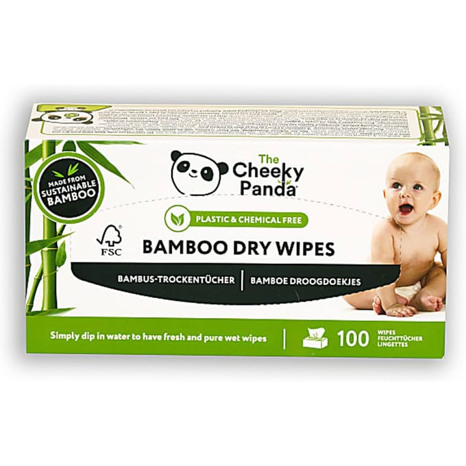 The Cheeky Panda Bamboe Droge Doekjes 100 stuks