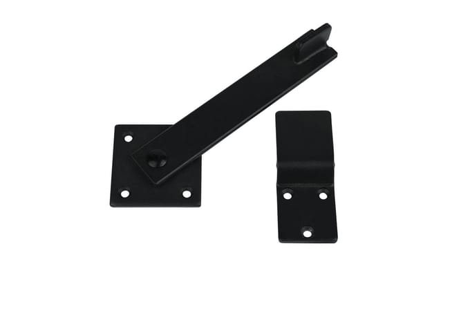 Wovar Overslaggrendel Zwart 155 mm | Per Stuk