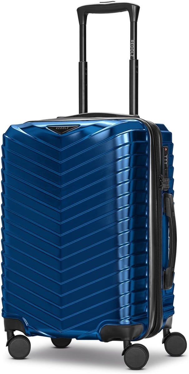 REDOLZ trolley Essentials 18 Trolley Metallic-Blue Shiny blauw 56cm