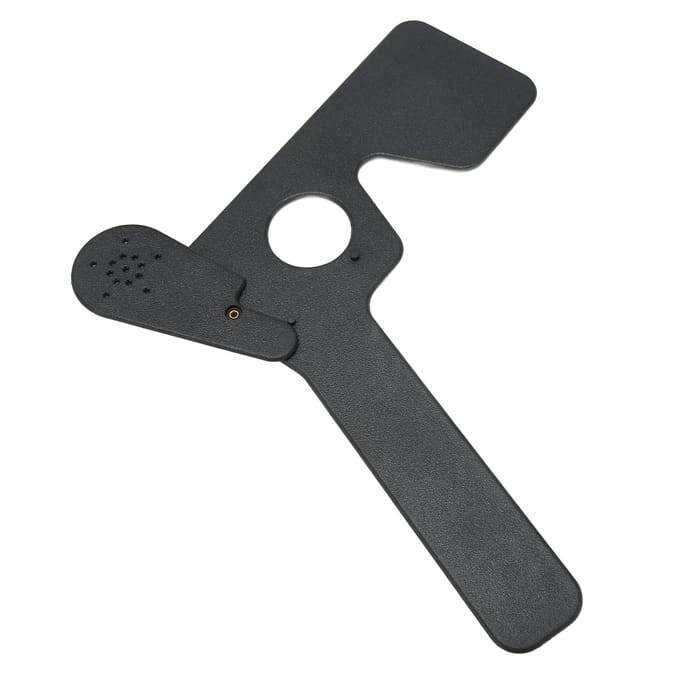 Oftalmische Oogafdekker 14 Gaten Professionele Handheld Zichtstest Oogafdekker Onderzoeksinstrument black