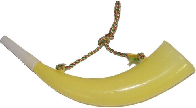 Jachthoorn toeter voor Oktoberfest/Alpen - plastic - 30 cm - feestartikelen