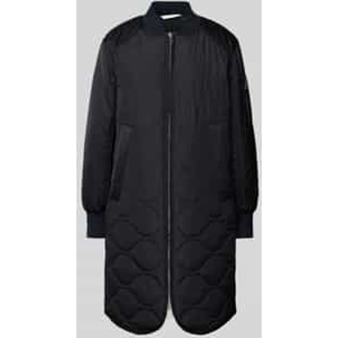 Regular fit lange blouson met opstaande kraag