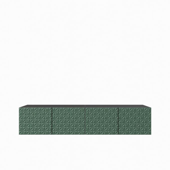 TV-kast Cali 200 (2x100) cm (zwart + groen)