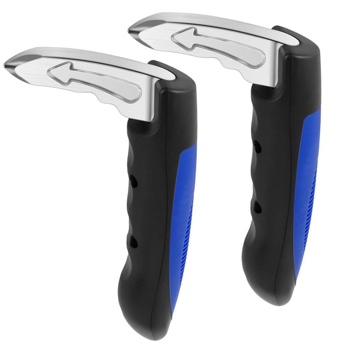 2/4 stuks Autodeur Assistent Handgreep 2 in 1 Multifunctionele Voertuig Steunhandgrepen Ruitenbreker Draagbaar Automotive Auto Handgreep Assistent black