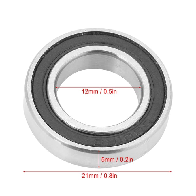 10 stuks 6801?2RS Rubber Afgedichte Diepgroefkogellagers 12mm*21mm*5mm