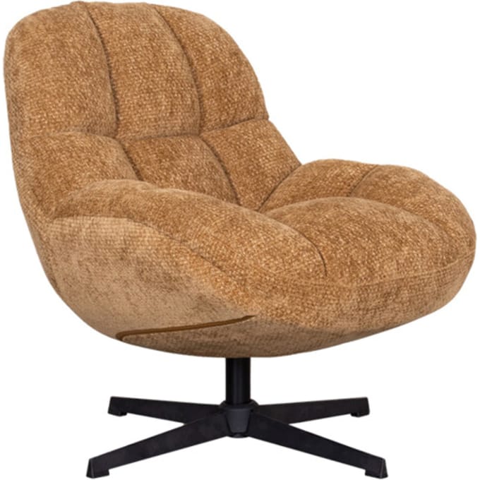 LABEL51 Huxley Fauteuil - Bruin - Velvet - One Size - -