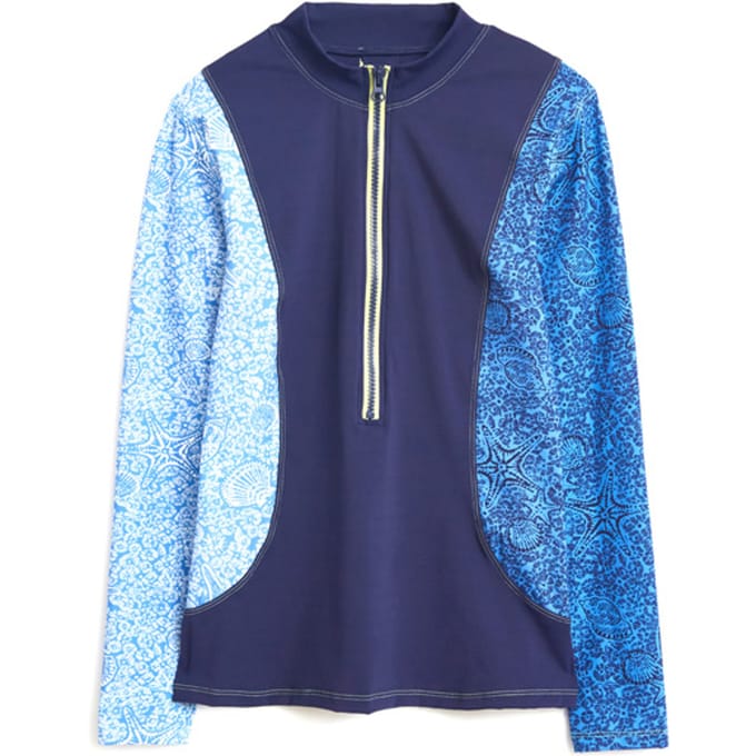 White Stuff Bay Rash Vest Blue Print Taglia: 8 | Tankini Outlet | Donna | Blu
