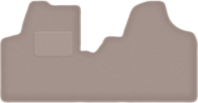 Beige velours matten voor: Citroen Jumpy II bestelbus (2007-2016)
