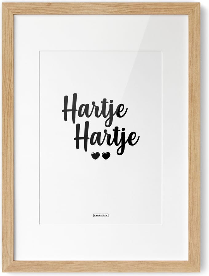 Fabrikten Tekstposter Hartje Hartje - A4