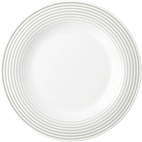 (6 stuks) SELTMANN WEIDEN Bord - plat - Ø 230mm - Parelgrijs
