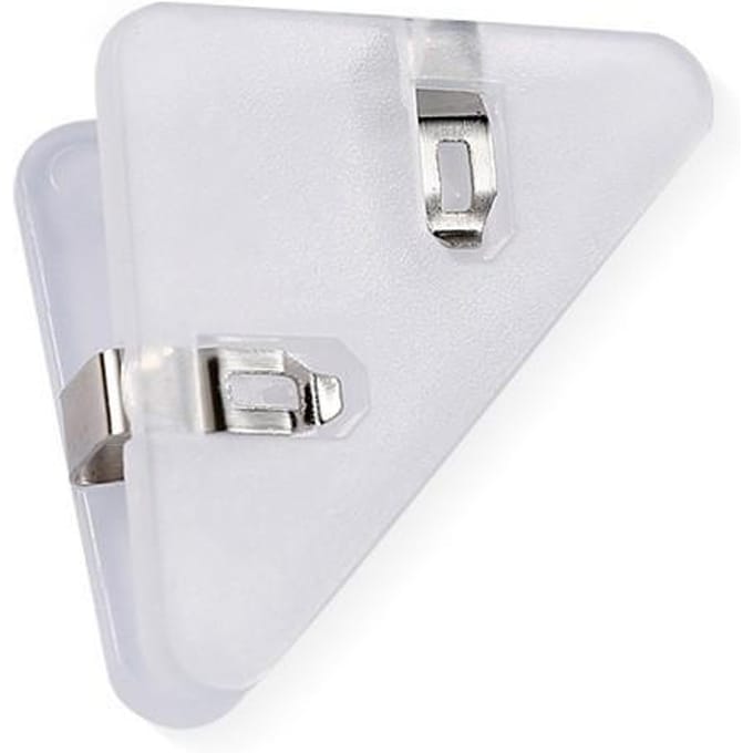 10-Pack Driehoekige Binderclips, Grote Capaciteit Multifunctionele Plastic Papierklemmen, Kantoor- en School Document Organizer Clips, Map Bestandshouders 10pcs schoon