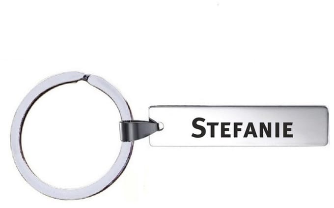Sleutelhanger Met Naam - Stefanie - RVS