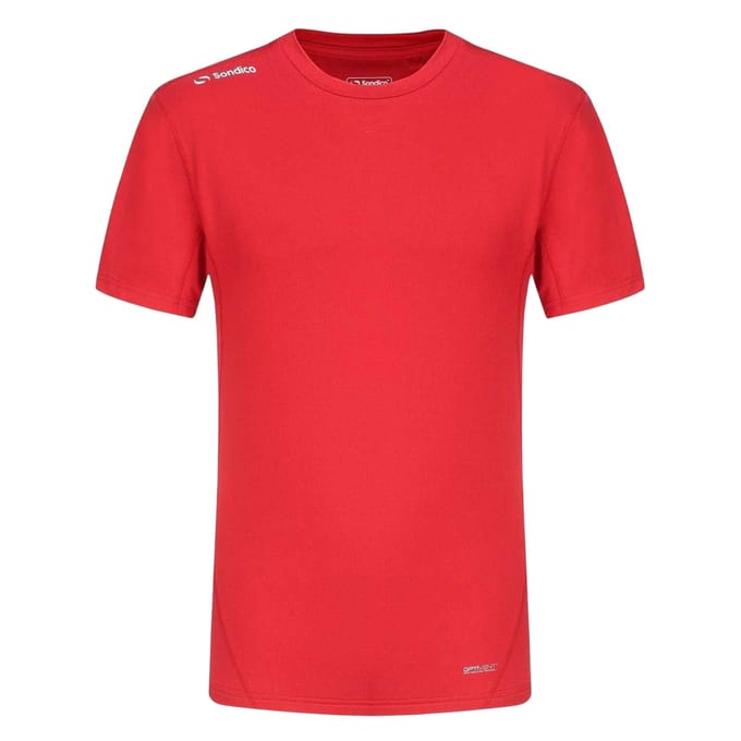 Sondico Effen basislaagshirt voor heren (Rood)