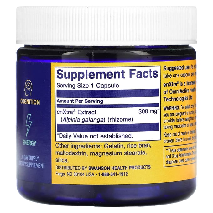 Swanson WIO, Big Brain Energy, 30 Capsules