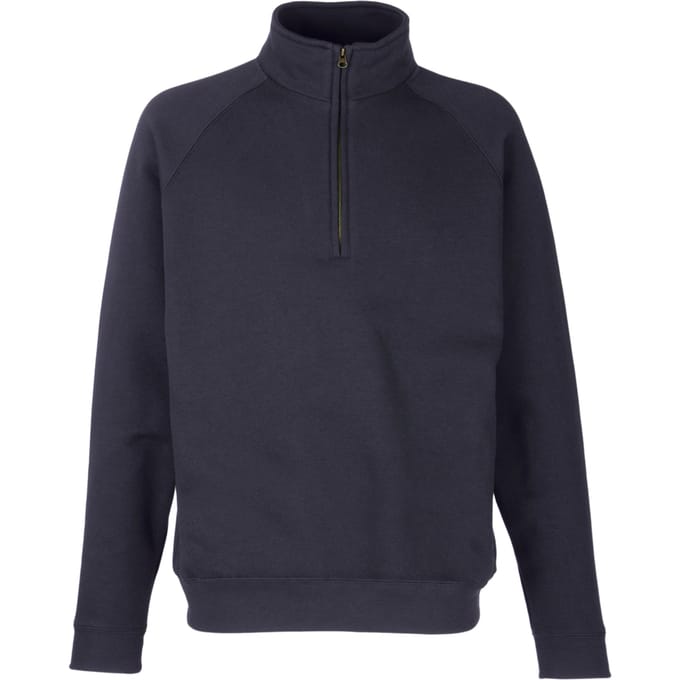 Fruit of the Loom Volwassenen Unisex klassiek sweatshirt met ritssluiting (Deep Navy)