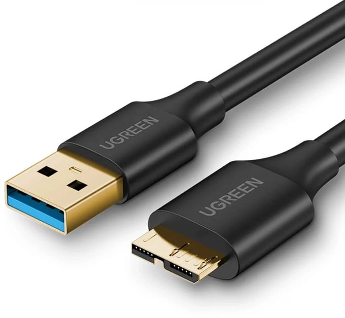 UGREEN USB naar Micro B Data en Laadkabel 10W 5Gbps 0.5M Zwart