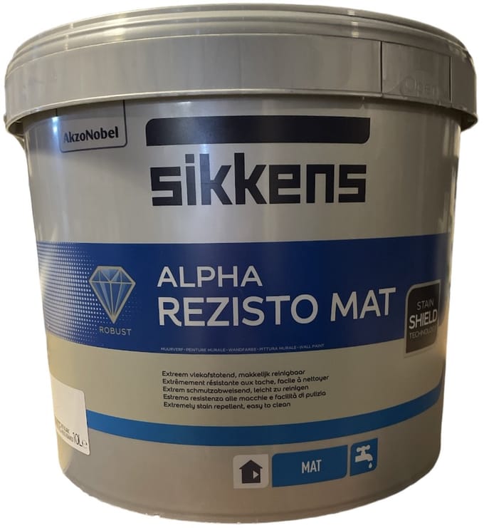 Sikkens-Alpha Rezisto Mat-Wit-5 liter