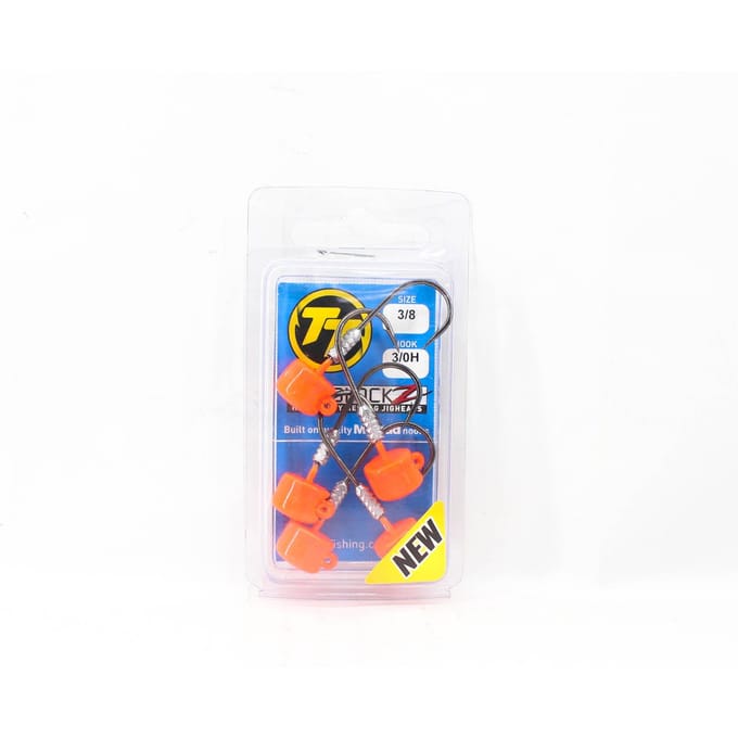 Tête plombée Tackle Tactics TT Nedlockz HD Orange 3/8 oz 3/0H 5/paquet (7755) white