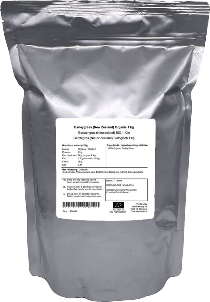 Gerstegras (Nieuw Zeeland) - 1 Kg - Holyflavours