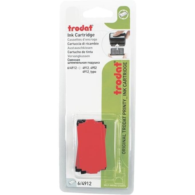 Stempelkussen Trodat Printy 6/4912 2 stuks rood
