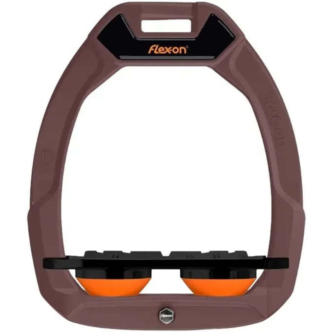 Plat Grip veiligheidsbeugels bruin/zwart/oranje Flex-On Safe-On
