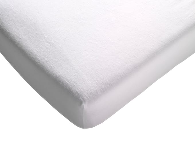 Polydaun - molton hoeslaken - topmatras split - splittopper - 140x200 cm - wit