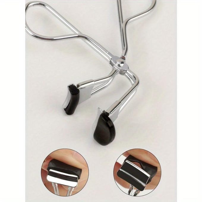 1 st Deelwimperkruller Roestvrij Staal Wimpertangetjes 1pc zilver