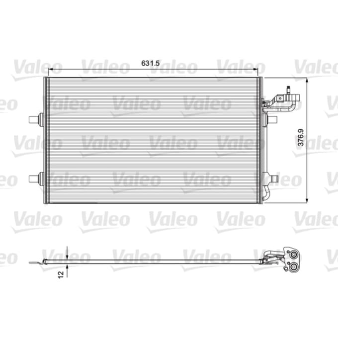 Condensator, airconditioning VALEO 814323