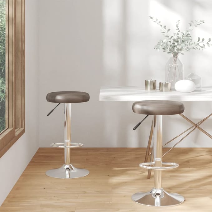 vidaXL - Barstoelen - 2 - st - kunstleer - bruin