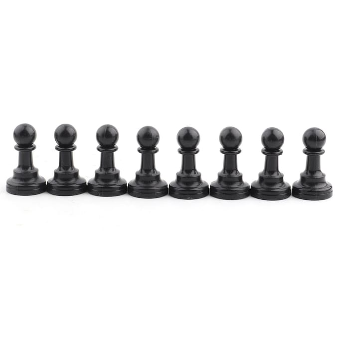 Jeu d'échecs en plastique Jeu d'échecs international Jeu d'échecs complet Pièces d'échecs Noir&Blanc L beige