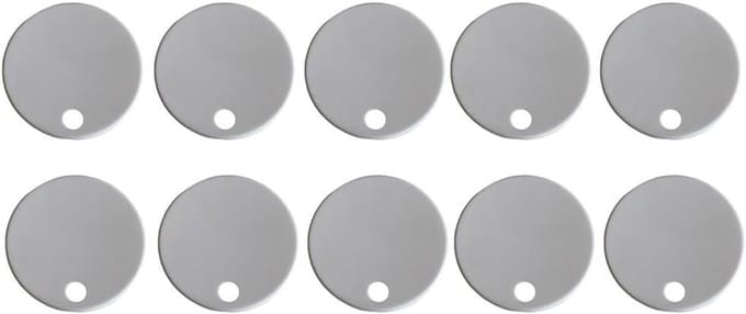 10x Scharnierhoezen voor Toiletbril - Waterdichte Schroefdoppen - Wit