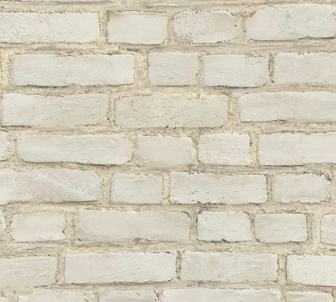 GEVERFDE BAKSTENEN BEHANG | industrieel - Grijs Wit - A.S. Création Elements 2