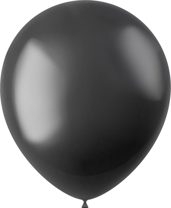 Ballonnen Radiant Onyx Black Metallic 33cm - 100 stuks