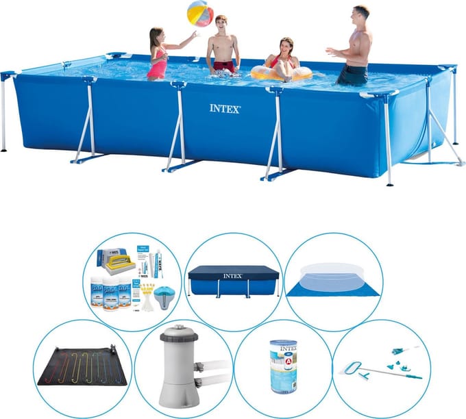 Frame Pool Rechthoekig 450x220x84 cm - Zwembad Set