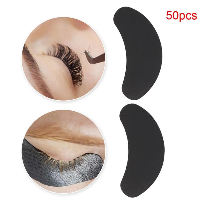 50 stuks Valse Wimper Grafting Isolatie Pad Wimperextension Patch Cosmetisch Hulpmiddel white