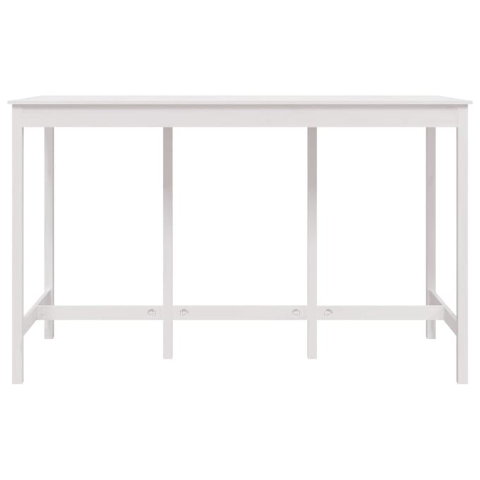 vidaXL - Bartafel - 180x80x110 - cm - massief - grenenhout - wit